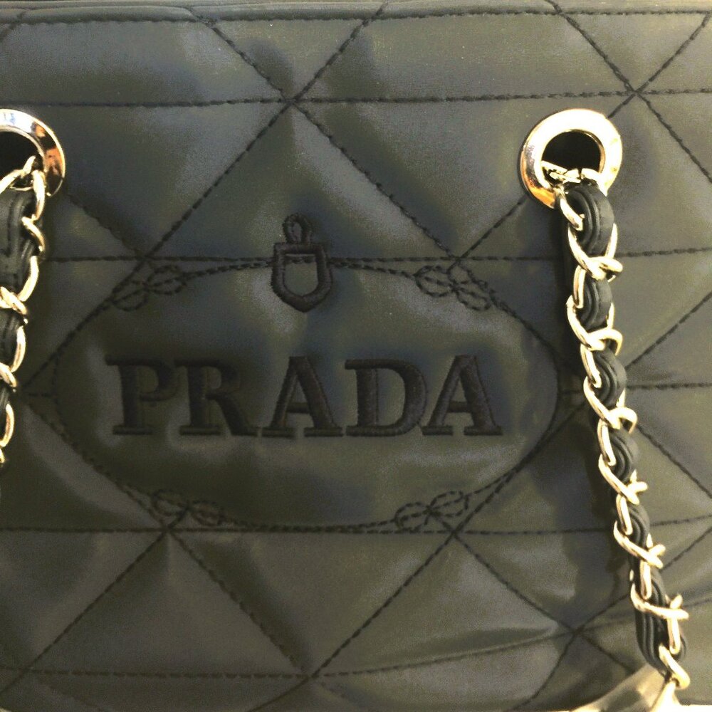 PRADA LOOK FASHION SATCHEL NEW WITHOUT TAGS - Picture 2 of 9
